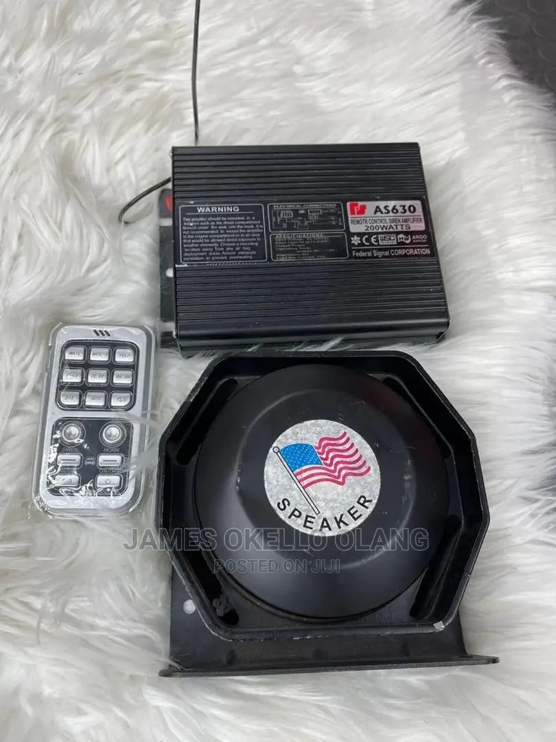 Car Siren With Remote Control .