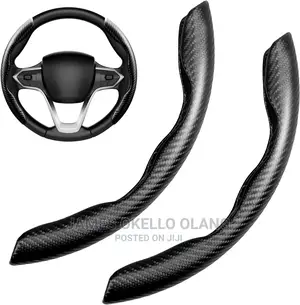 Car Steering Cover With Fabire Carbon.