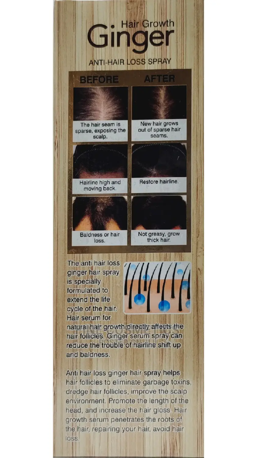 Original Dr Davey Ginger Hair Growth Anti Hair Loss Spray