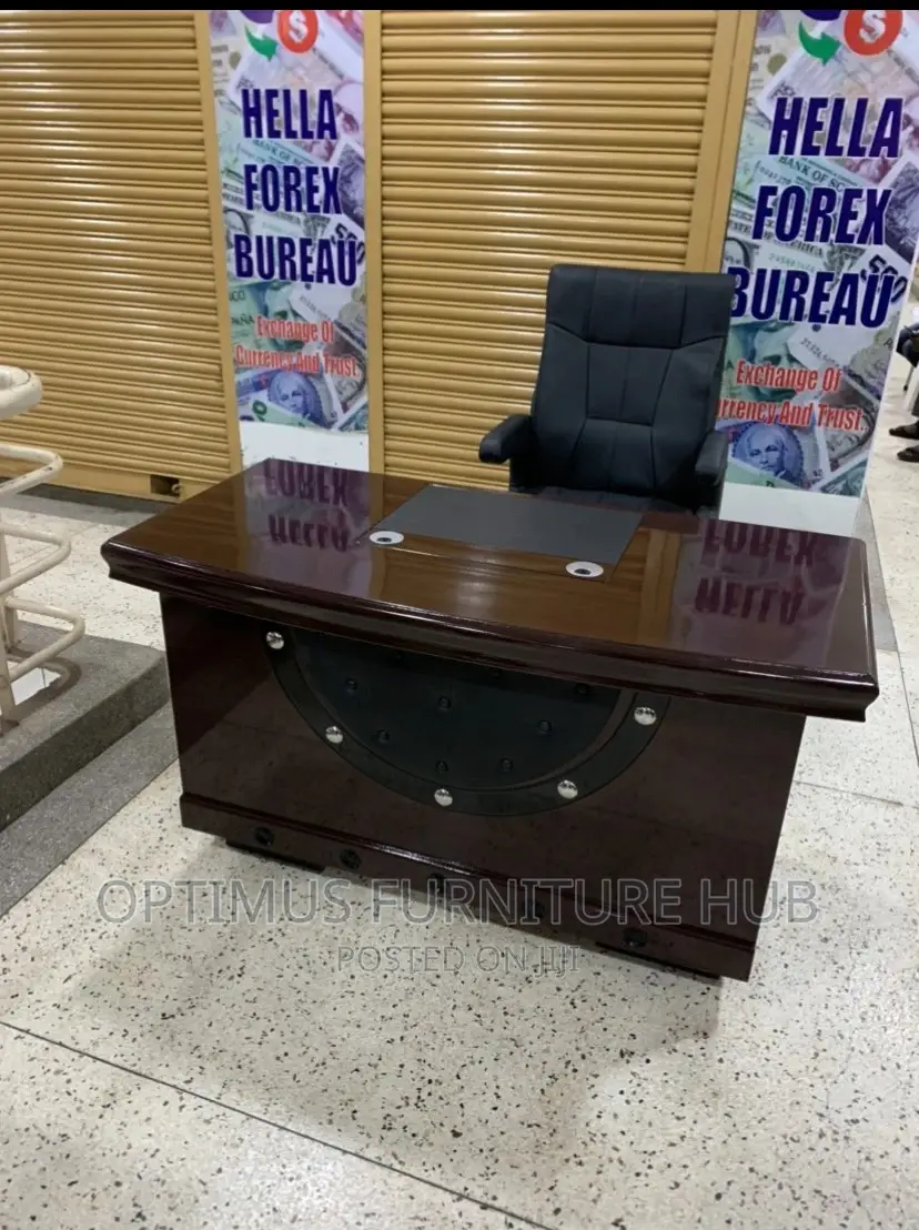 Office Combo (1.4 Meter Table and Leather Chair)