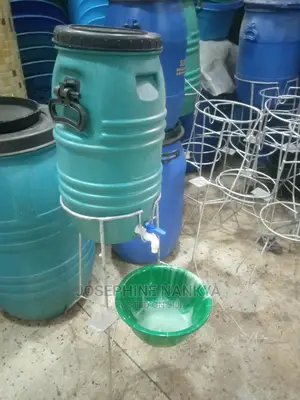 25 Liters Water Drum With Tap, Blue