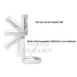 Portable Rechargeable Foldable Fan/Stand Fan/Led Light