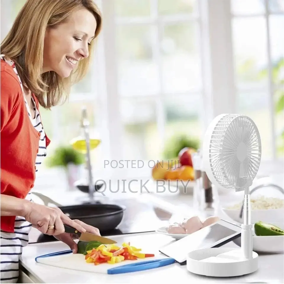 Portable Rechargeable Foldable Fan/Stand Fan/Led Light