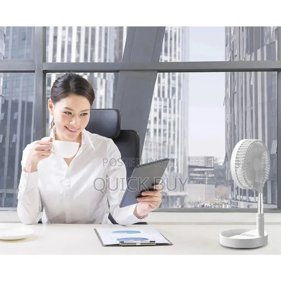Portable Rechargeable Foldable Fan/Stand Fan/Led Light