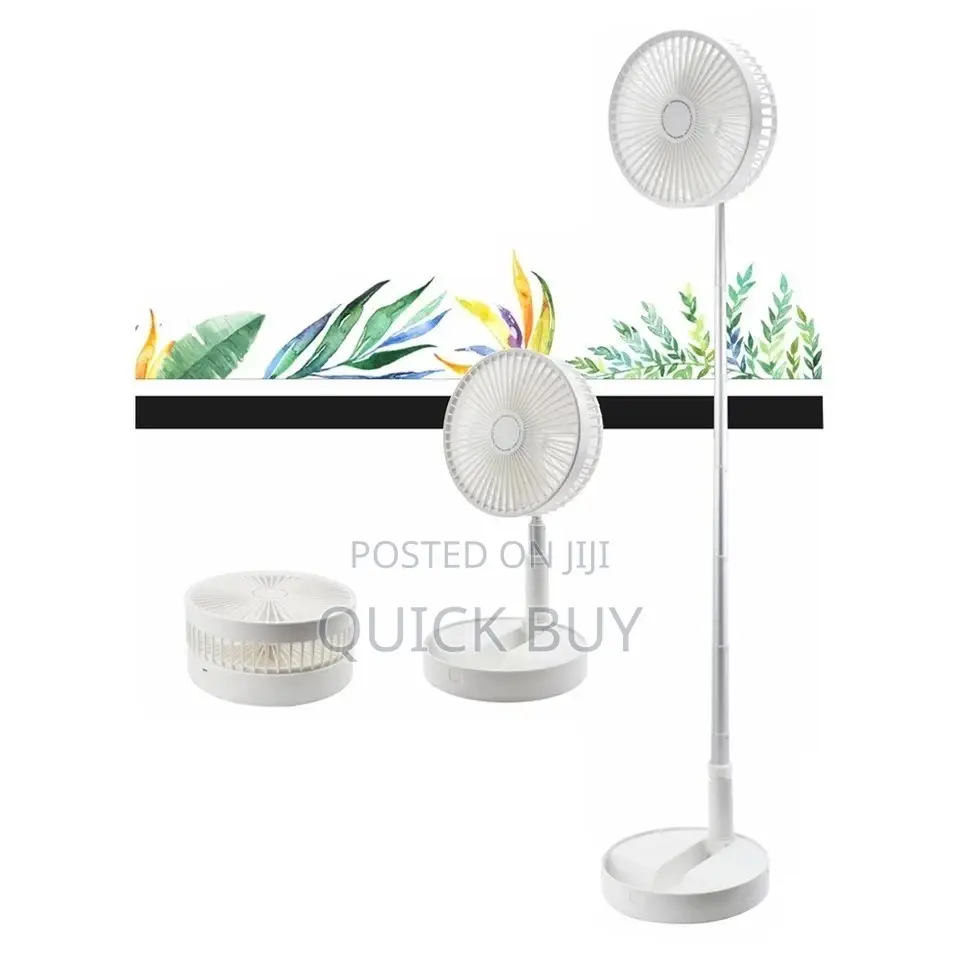 Portable Rechargeable Foldable Fan/Stand Fan/Led Light