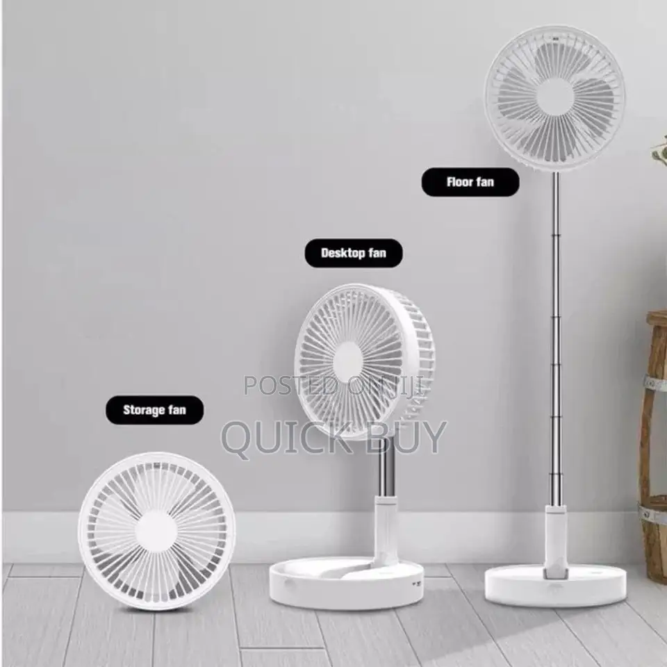 Portable Rechargeable Foldable Fan/Stand Fan/Led Light