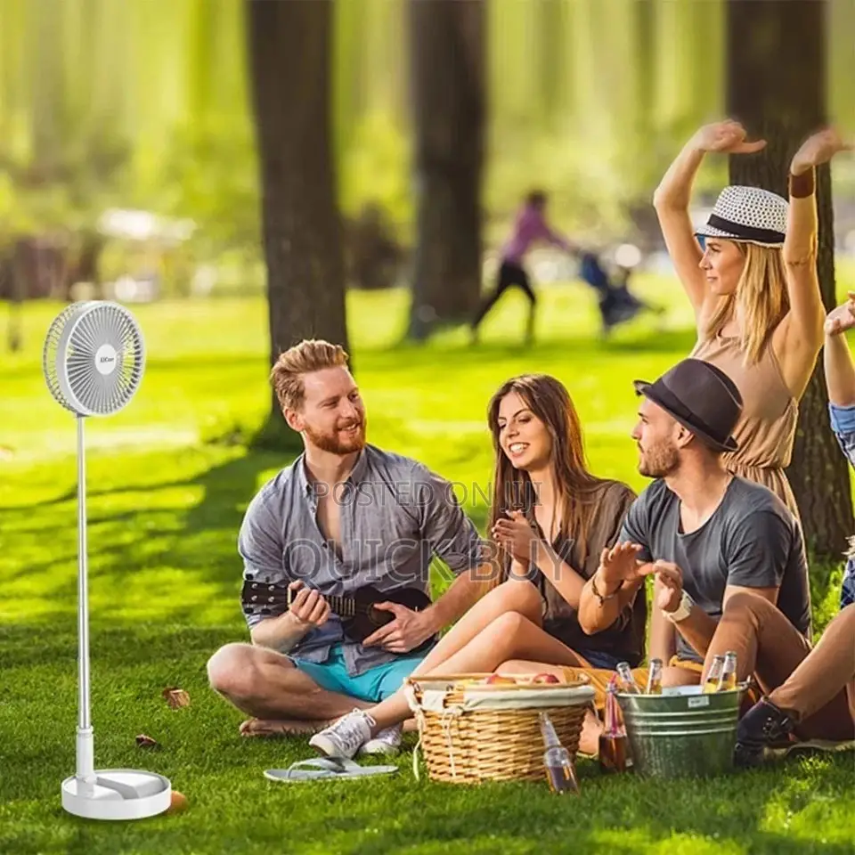 Portable Rechargeable Foldable Fan/Stand Fan/Led Light