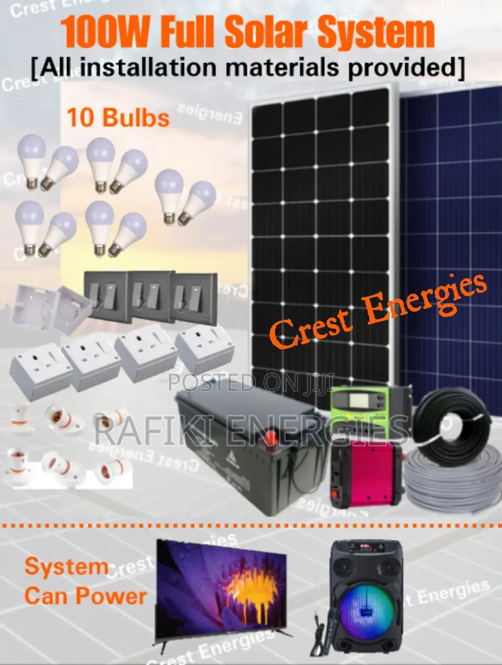 100W Full Solar System