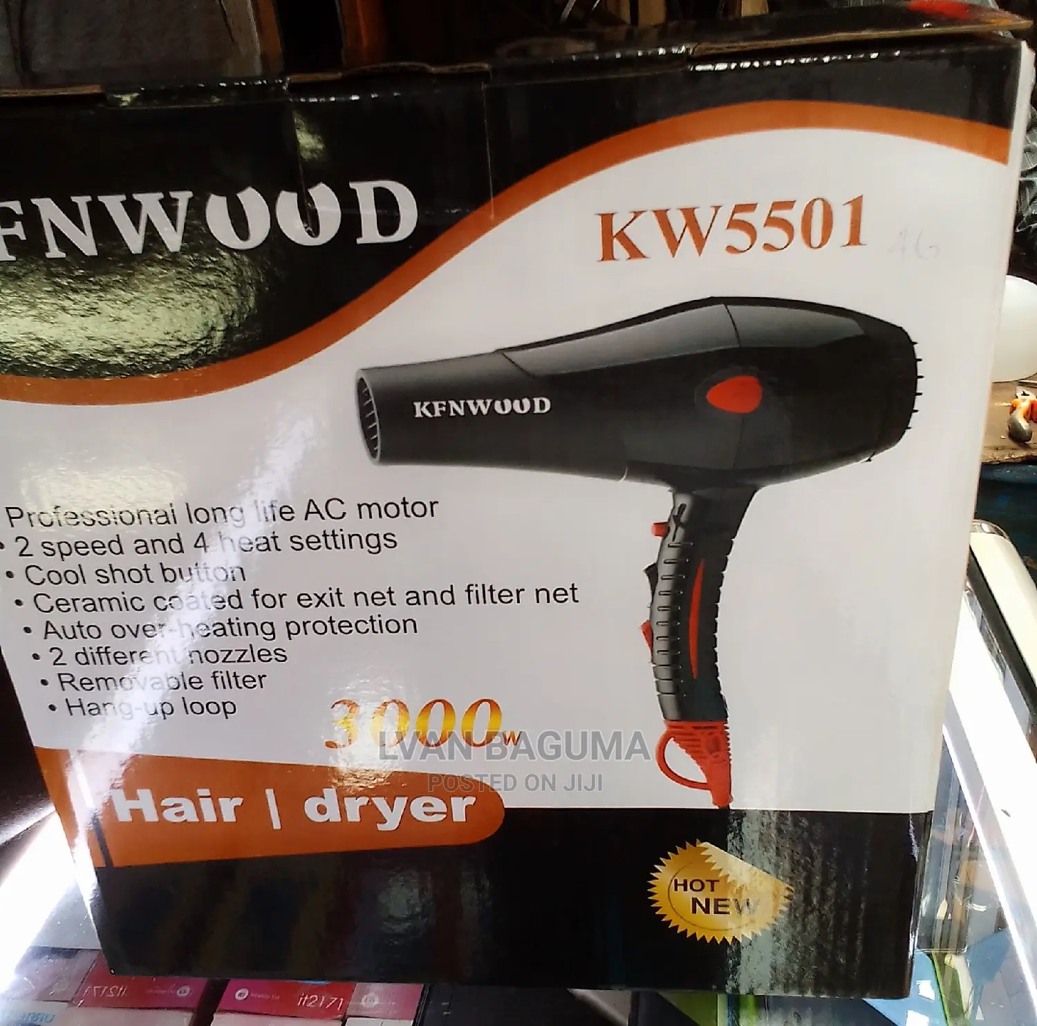 KFNWUUD Professional Hair Dryer - 3000W