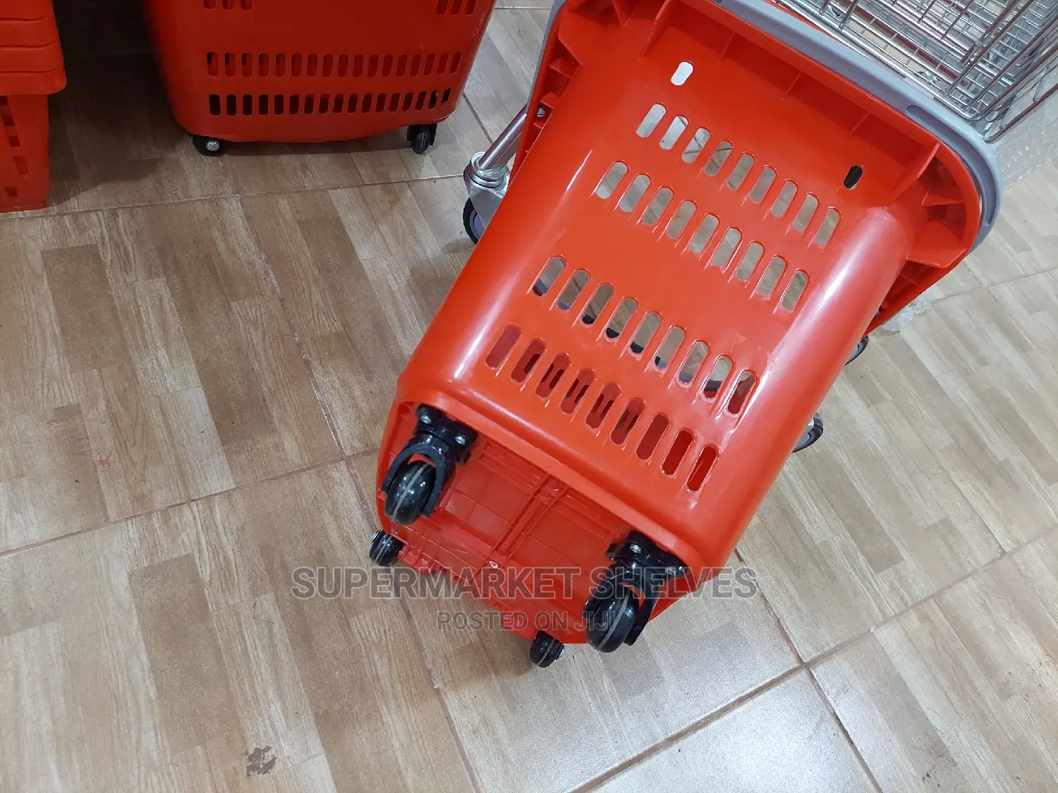 Supermarket Busket Trolleys Red Colour on Sale at 140k