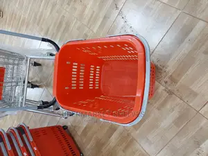 Supermarket Busket Trolleys Red Colour on Sale at 140k