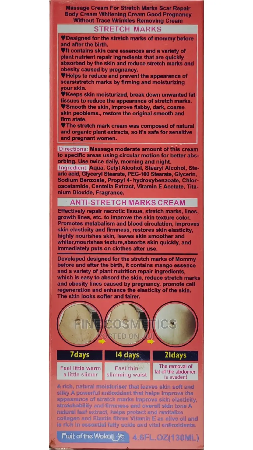 ORIGINAL Fruit Of The Wokali Massage Cream