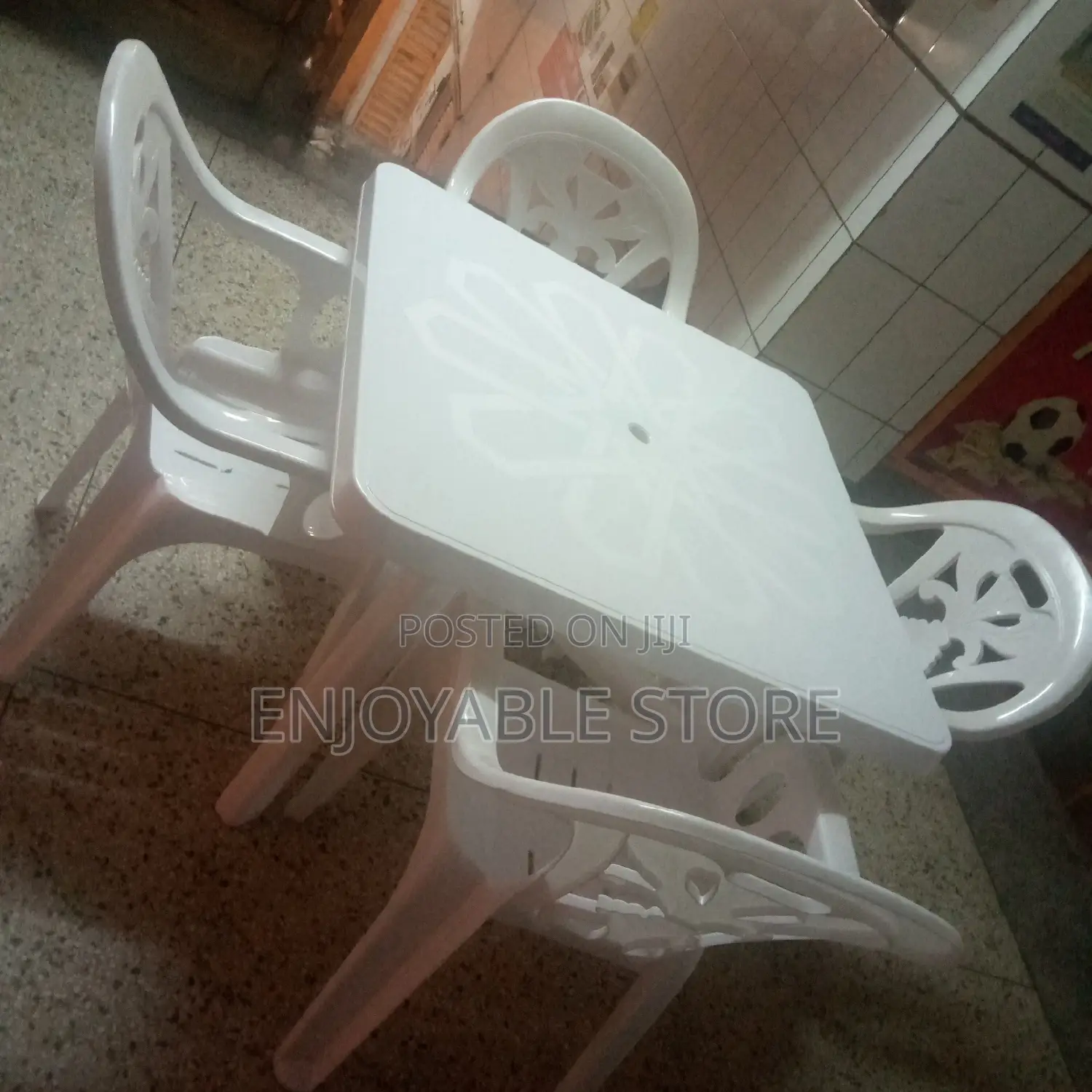 Plastic Table Chairs Set