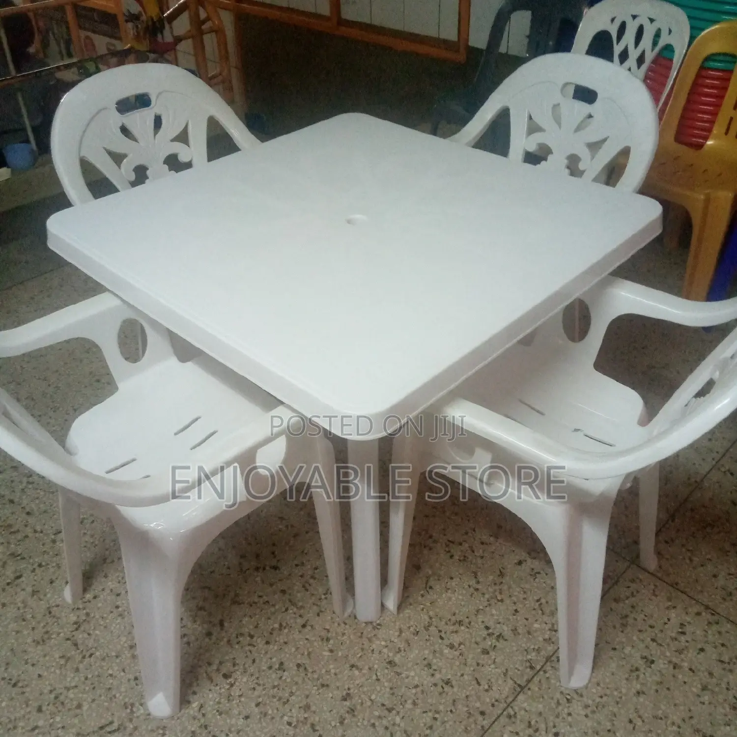 Plastic Table Chairs Set