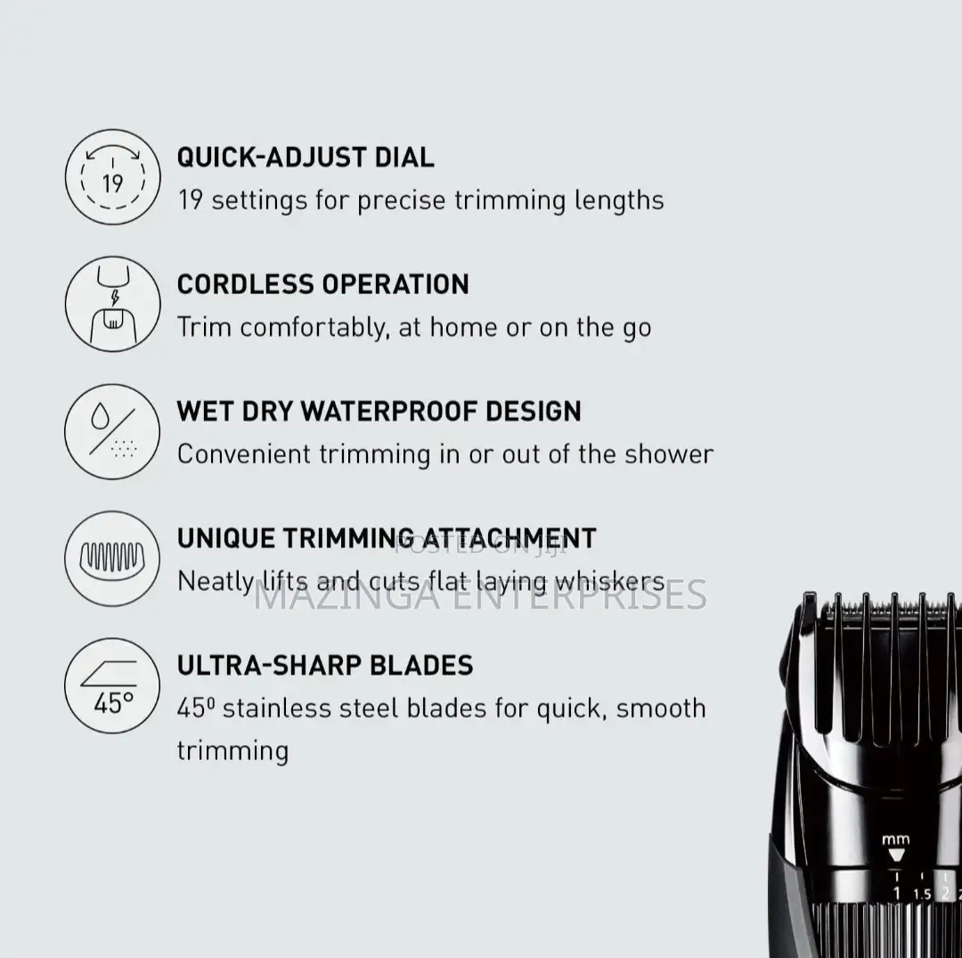 Original Panasonic ER-GB42 Rechargeable Clippers(Wet Dry)