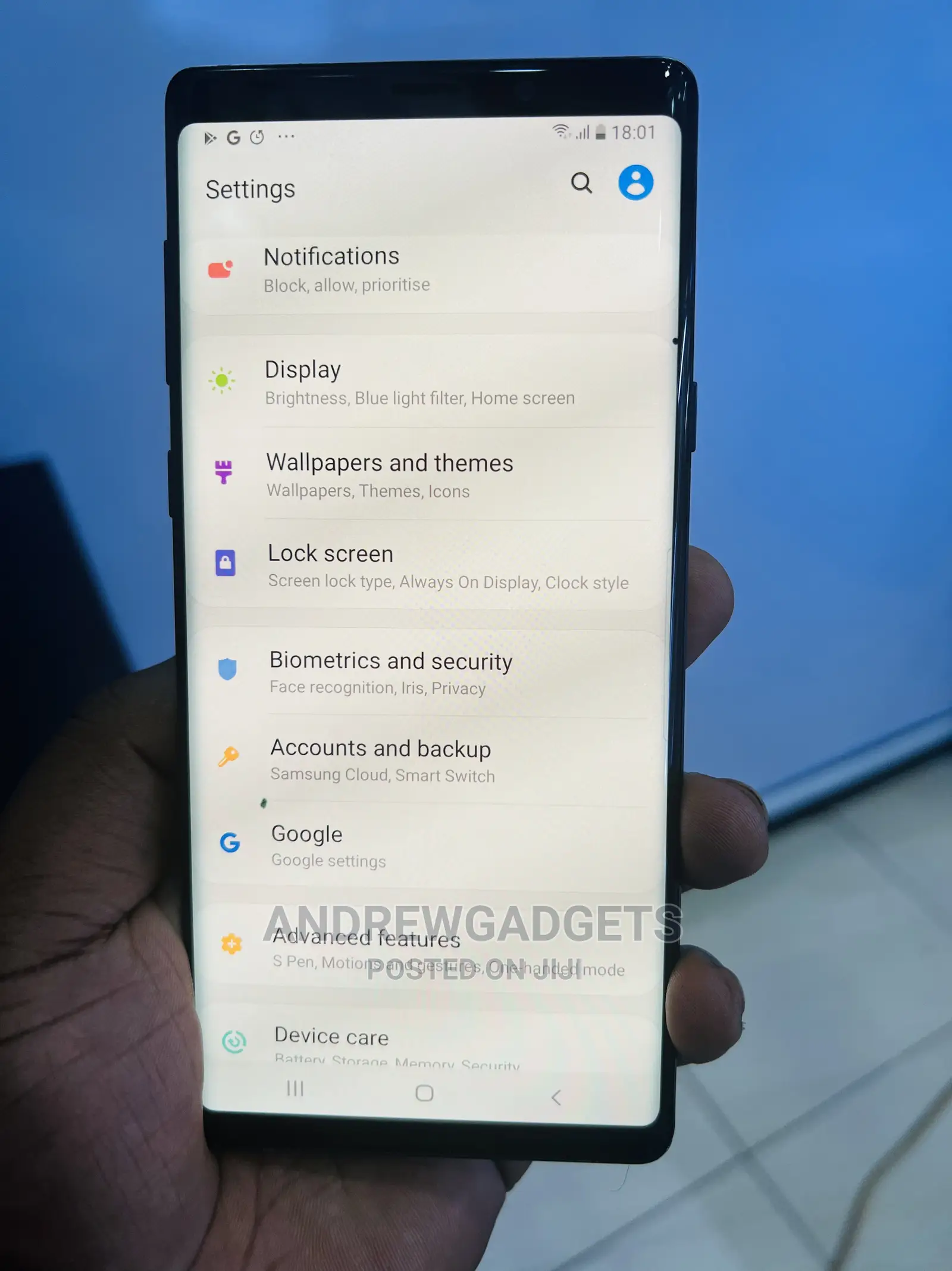 Samsung Galaxy Note 9 128 GB Blue