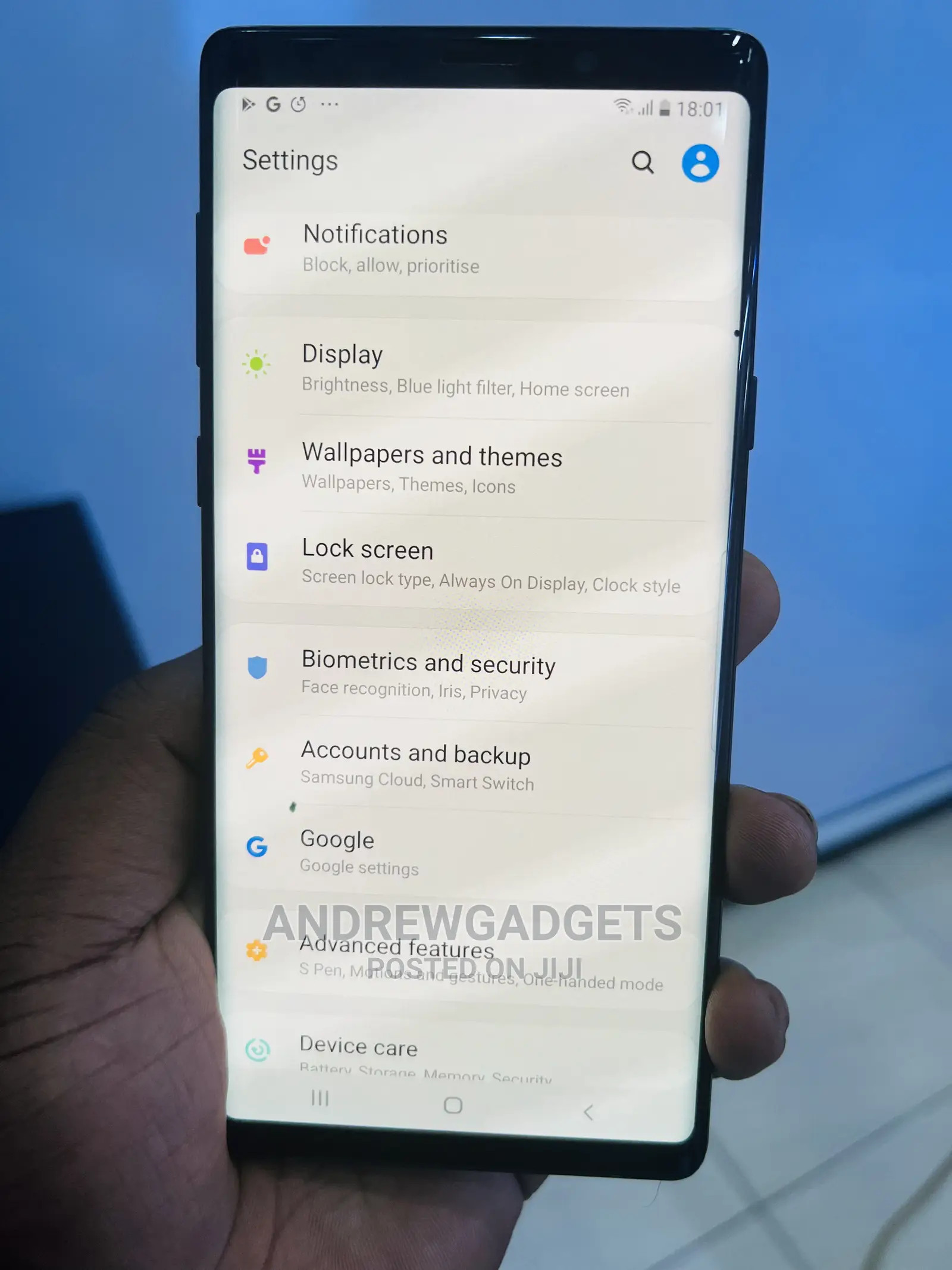 Samsung Galaxy Note 9 128 GB Blue