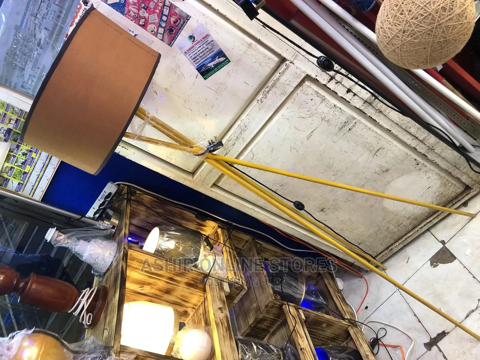 Golden Floor Lamp/ Bedside Lamp