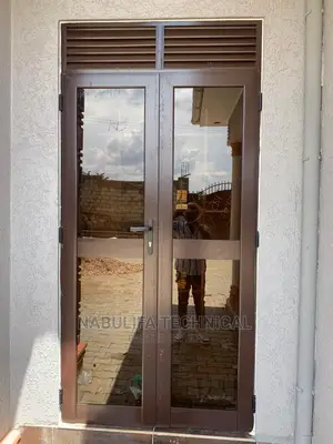 Aluminium Colom/ Swing Door Chocolate Color