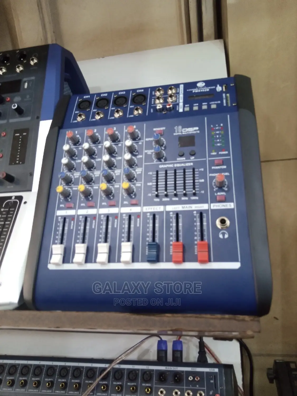 Amplified Mixer 4 Channel With Mp3 Player Black