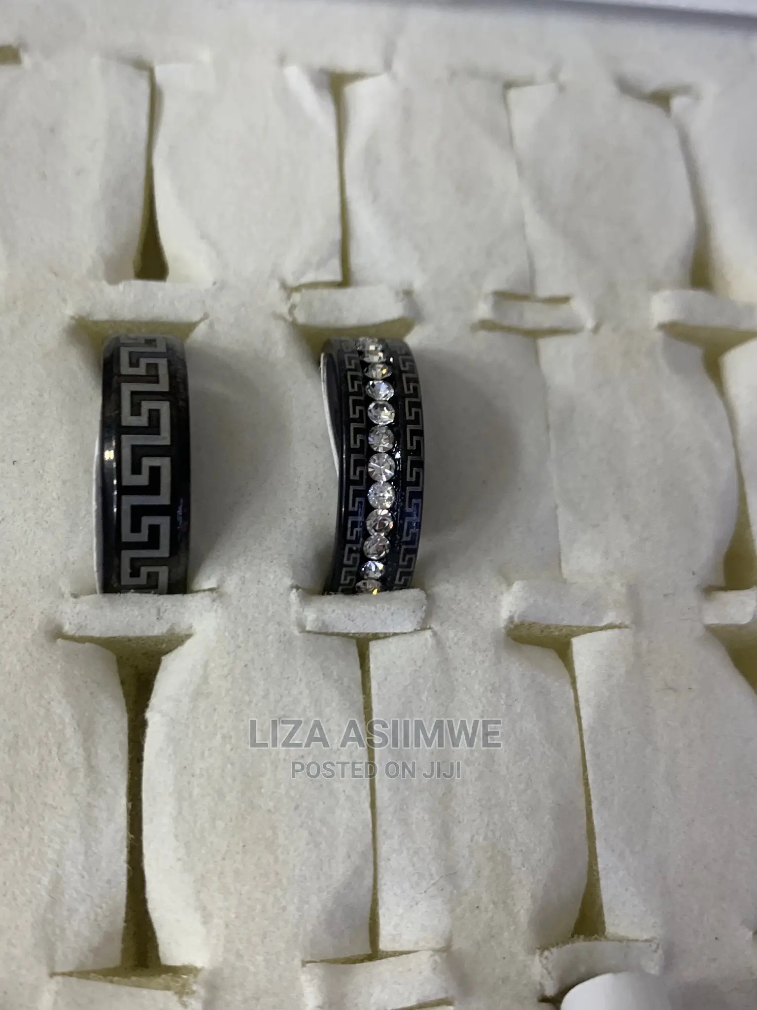 Black Designer Versace Rings Available