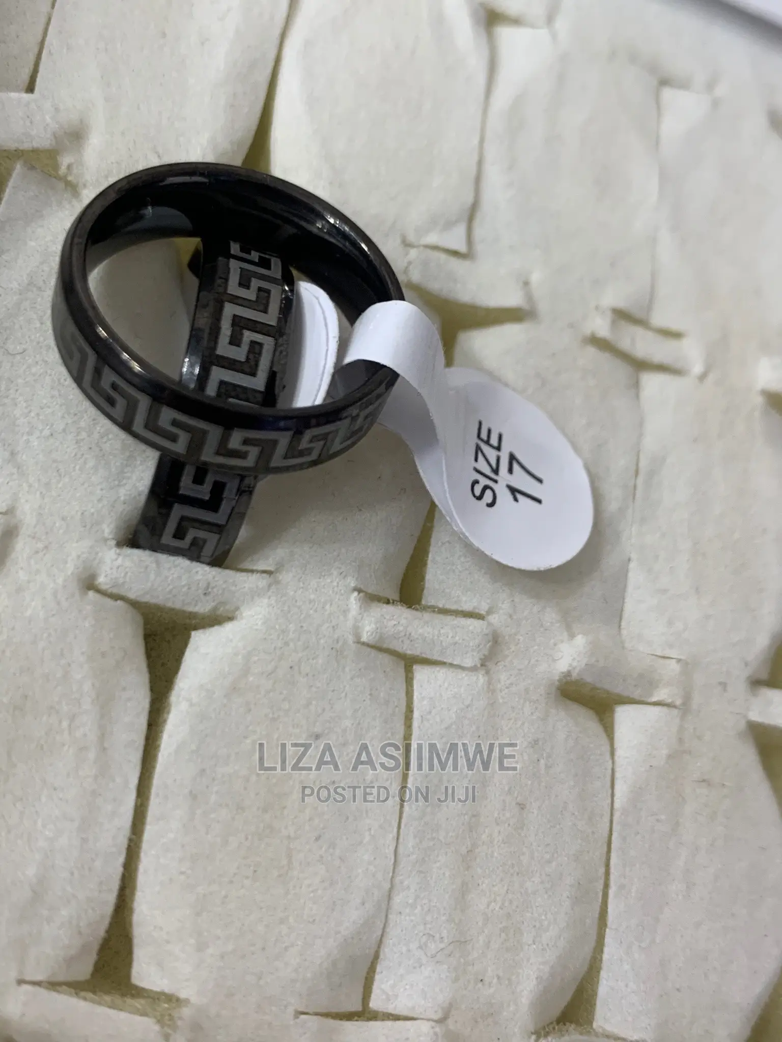 Black Designer Versace Rings Available
