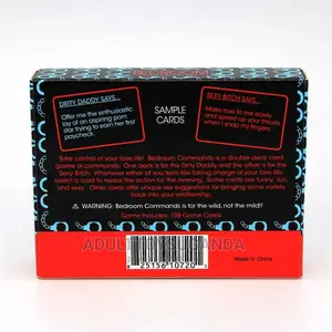 Bedroom Commands Adult Card Games Sexual Card Game
