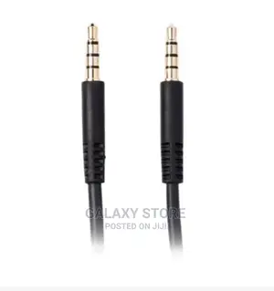 Aux Audio Cable Jack to Jack 3.5mm to 3.5mm 1.5m - Black.