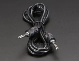 Aux Audio Cable Jack to Jack 3.5mm to 3.5mm 1.5m - Black.