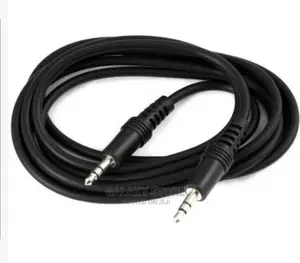 Aux Audio Cable Jack to Jack 3.5mm to 3.5mm 1.5m - Black.