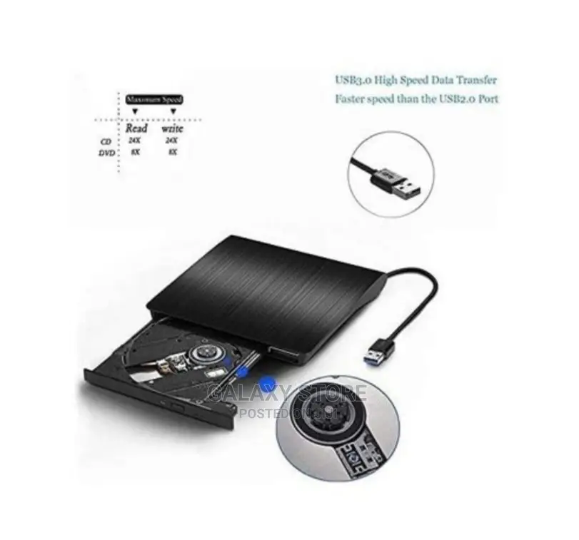 Cd Writer External Usb 2.0 DVD Rw Cd Writer Slim Drive Burner Reader