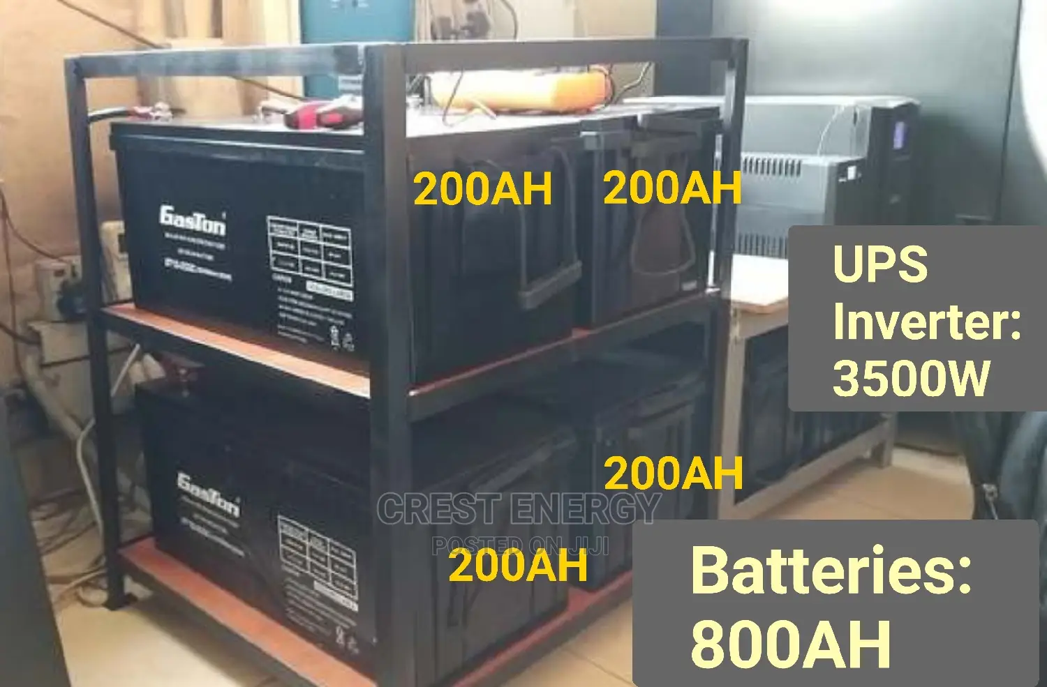 Power Backup System (800AH Battery / 4*200AH Battery)
