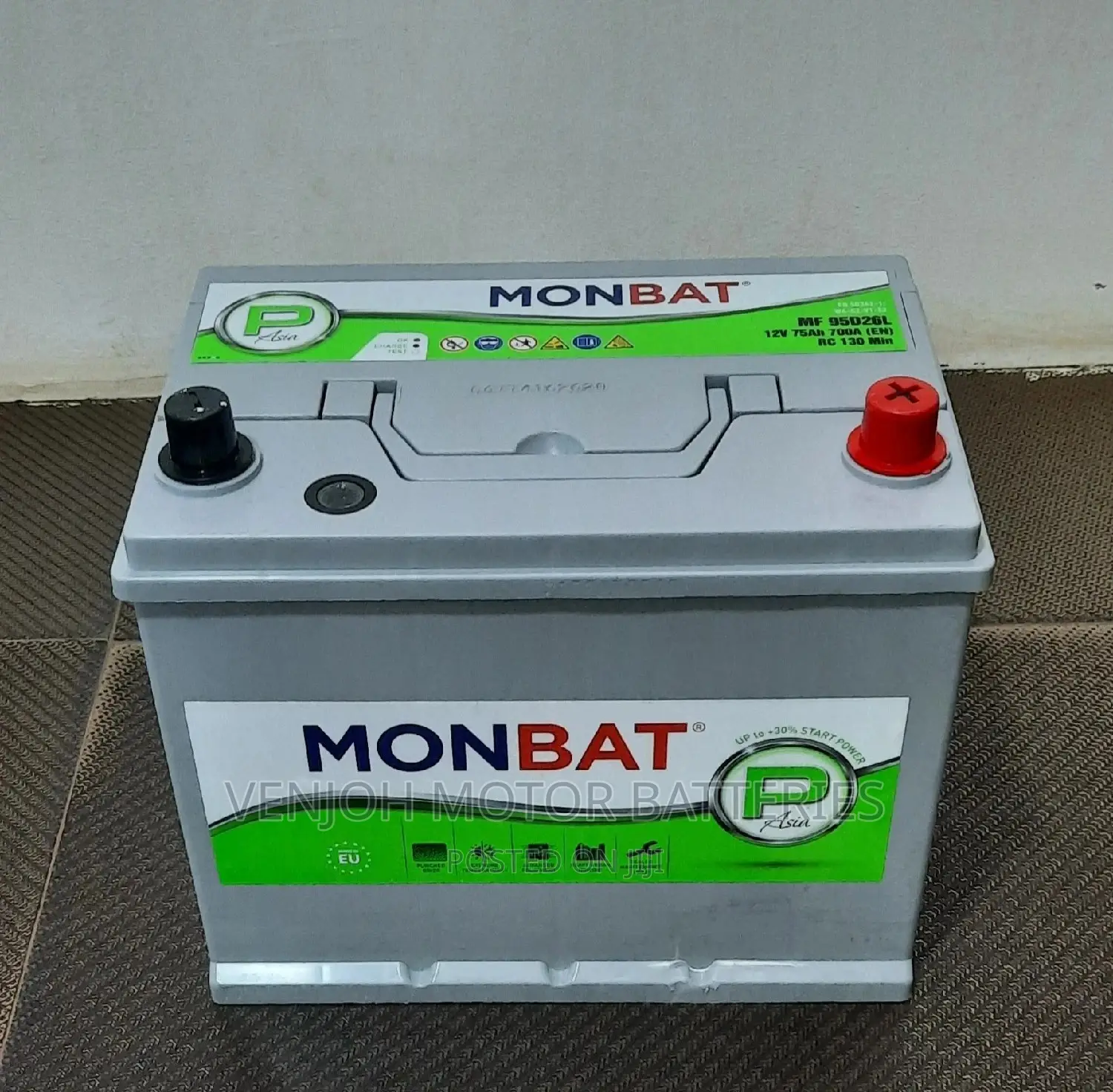 N70Z / 75AH MONBAT Made in Europe Car Battery