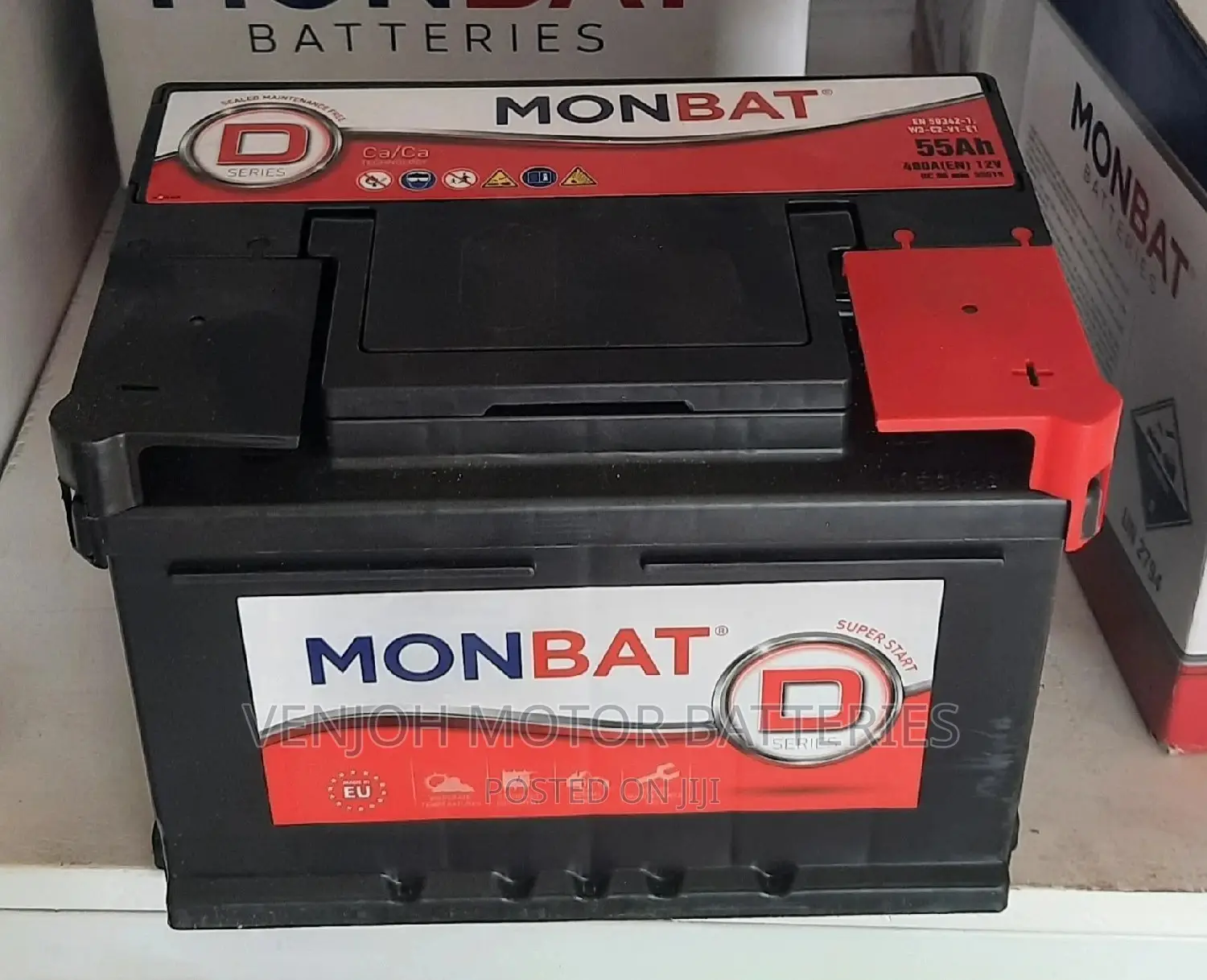 Din55 Monbat Made in Europe Car Battery