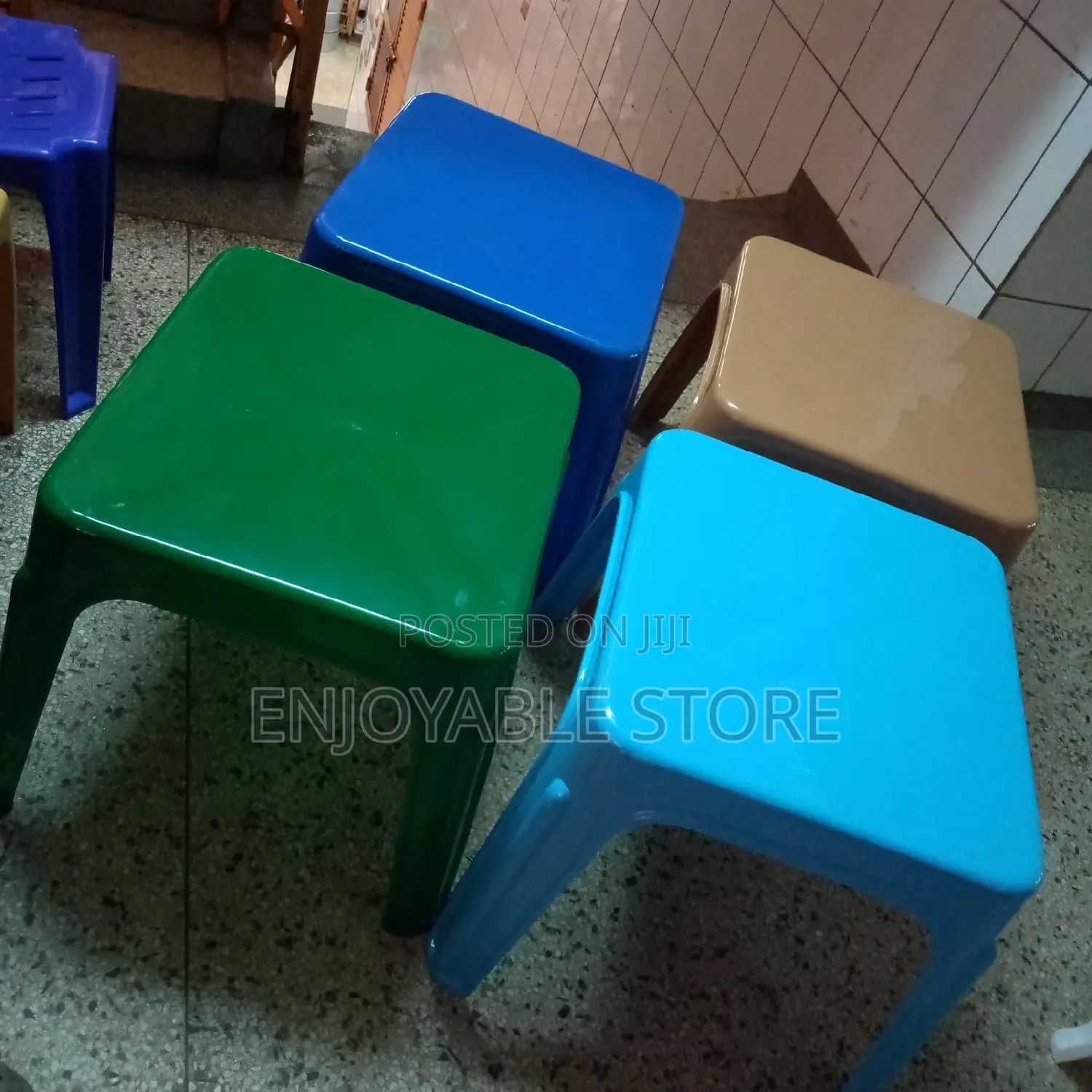 Plastic Square Mukwano Table