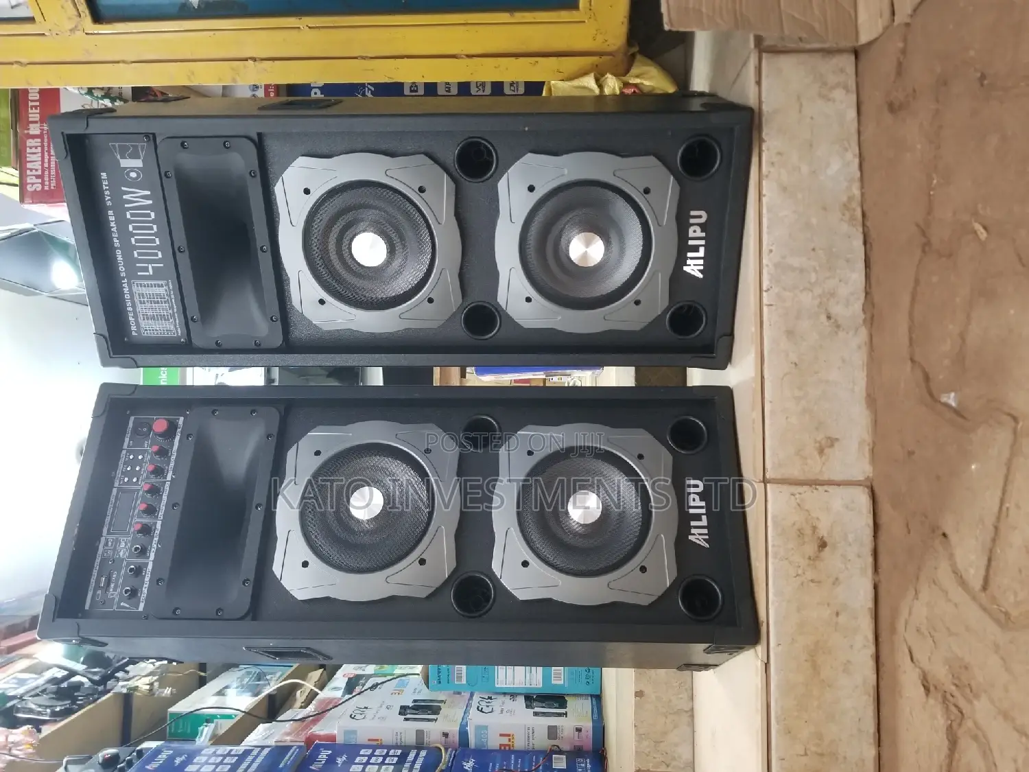 Twin 40000watts Self Amplified Speakers