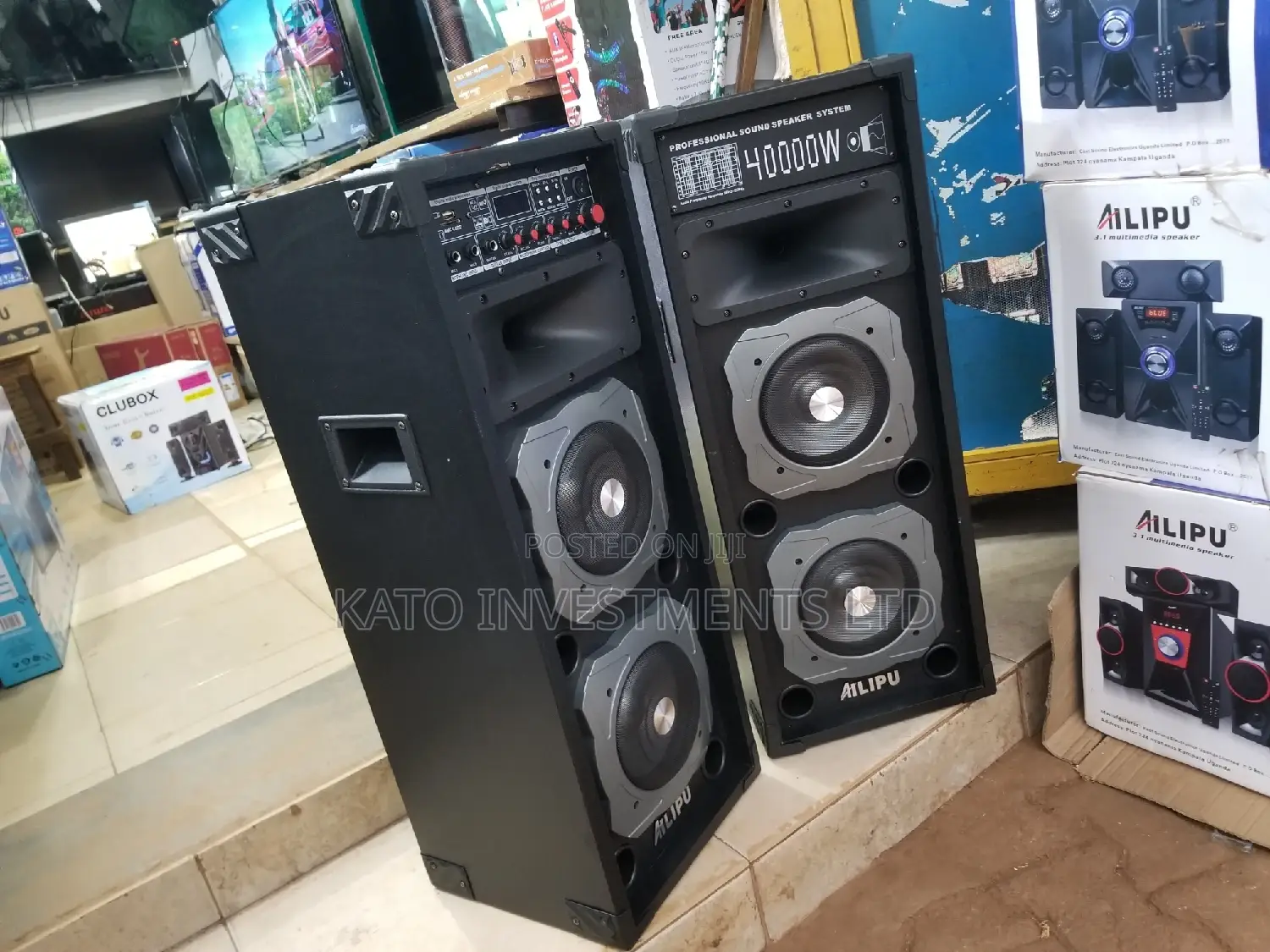 Twin 40000watts Self Amplified Speakers