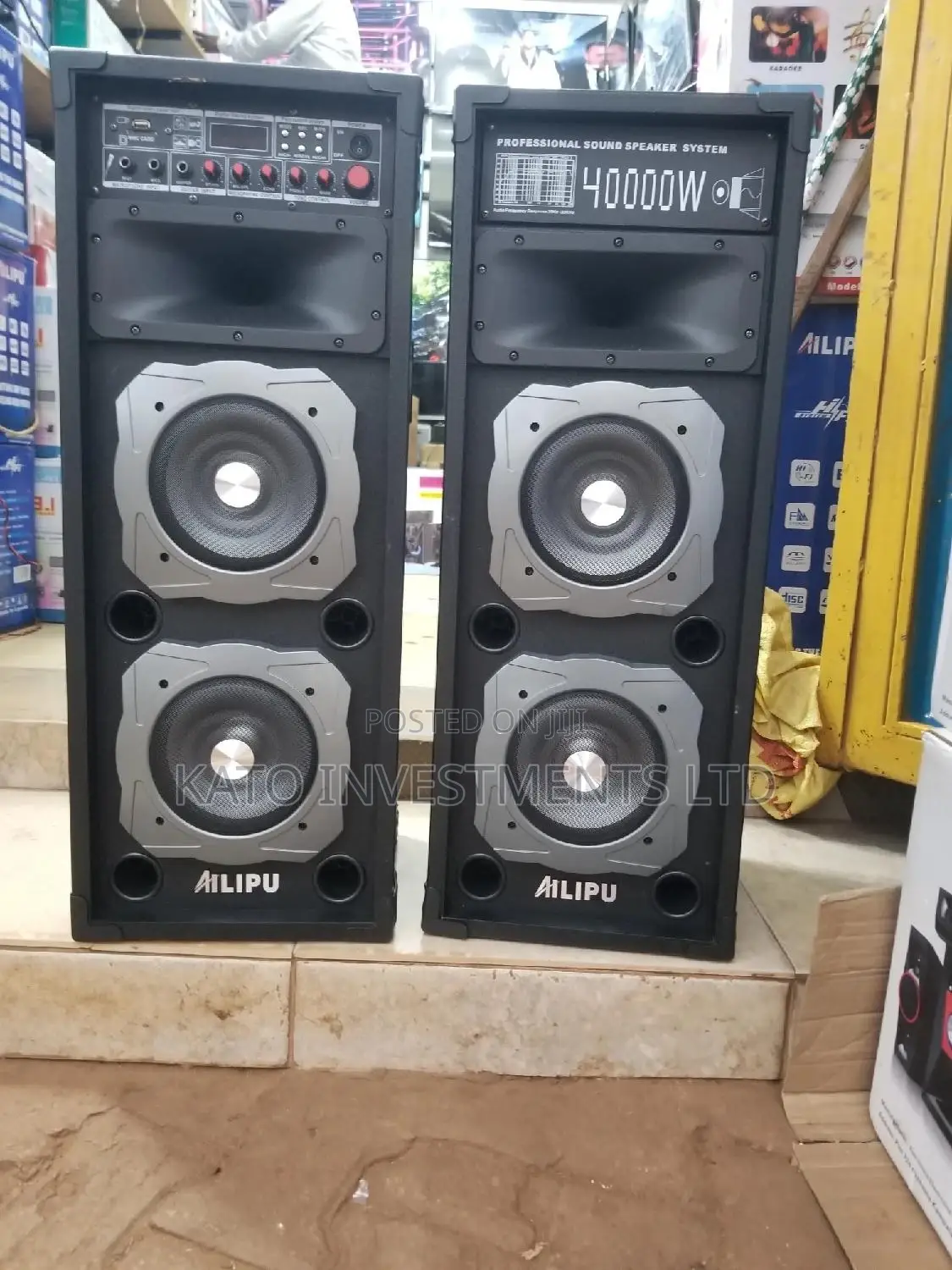 Twin 40000watts Self Amplified Speakers