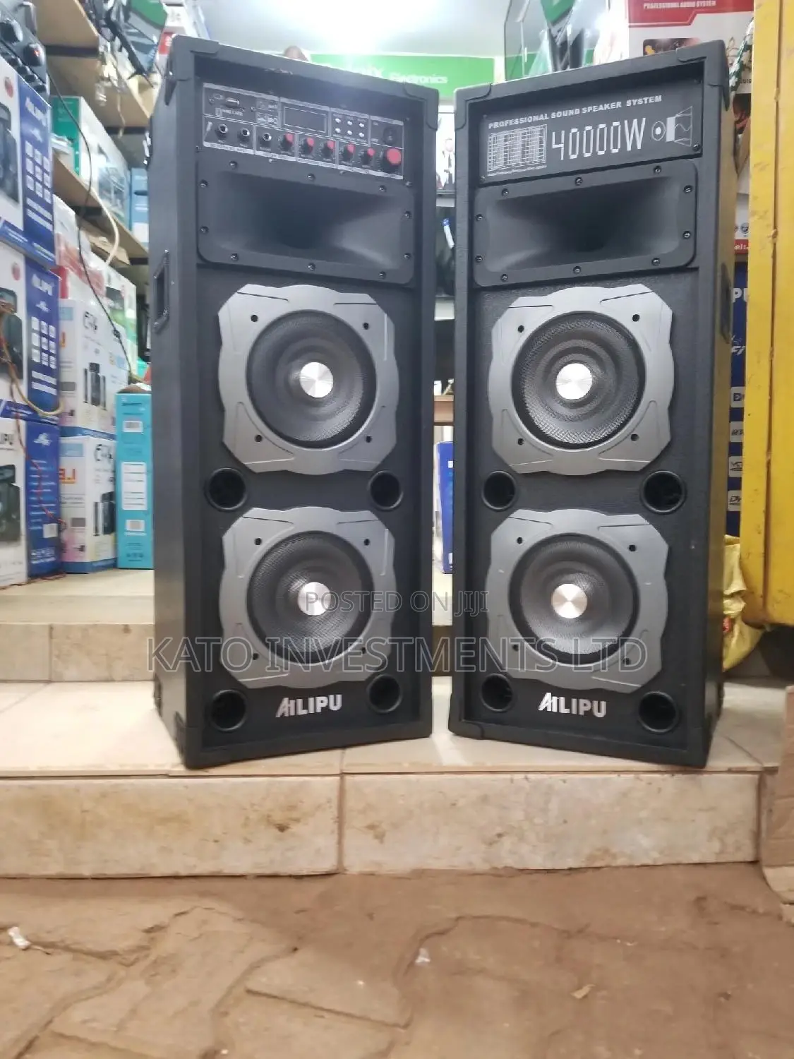 Twin 40000watts Self Amplified Speakers