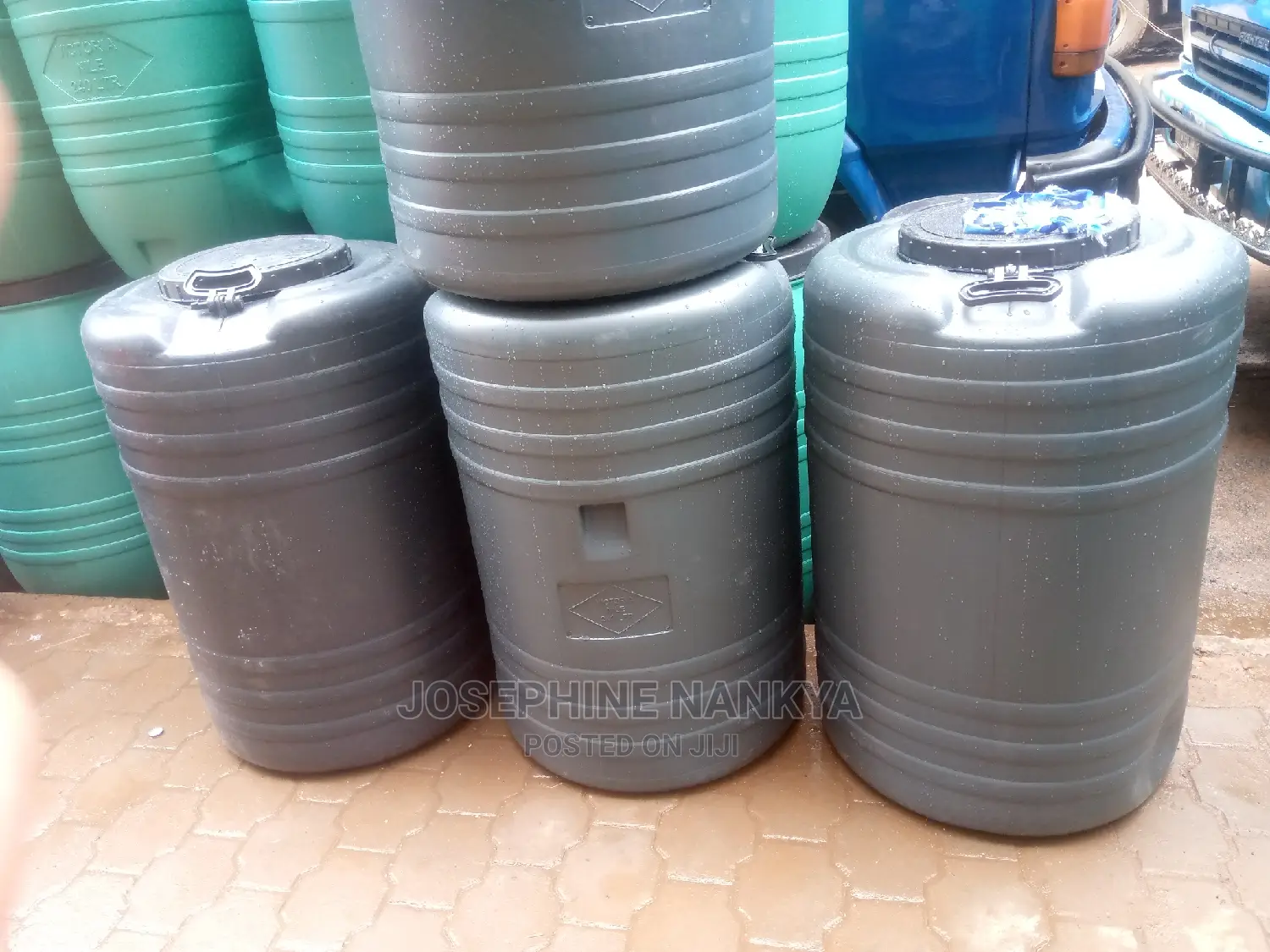 Water Drum 240 Liters, Black