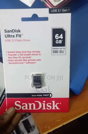 64gb Flashdisk Sandisk Ultra Fit Flash Drive 64gb