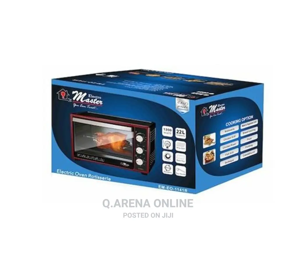 Electric Oven With Rotisserie 22 Litres