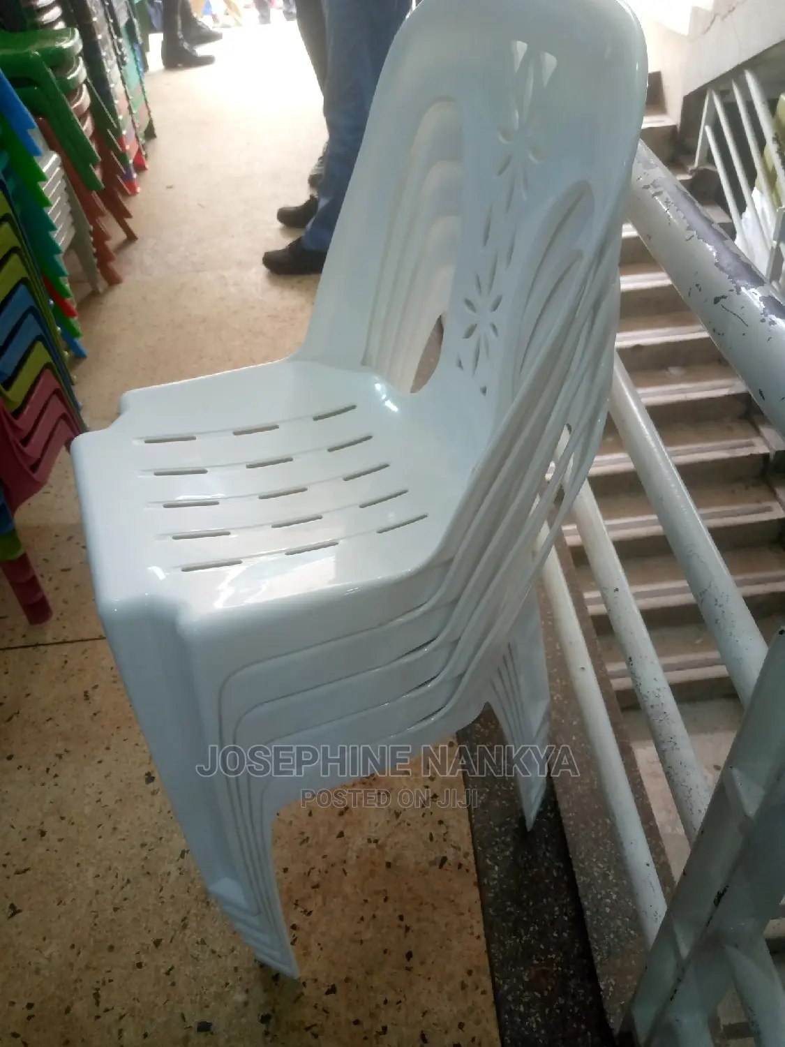 Nice Armless Chair White