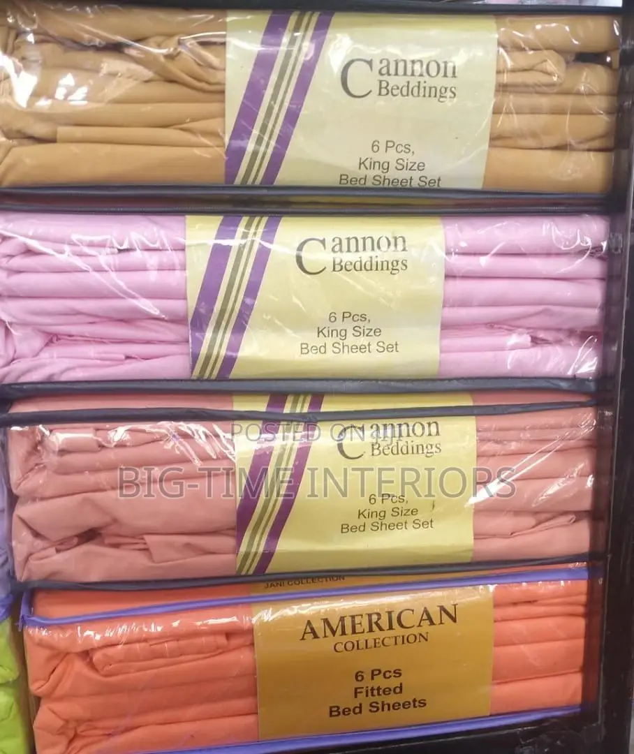 Cannon Beddings 6pcs King-Size Bedsheets