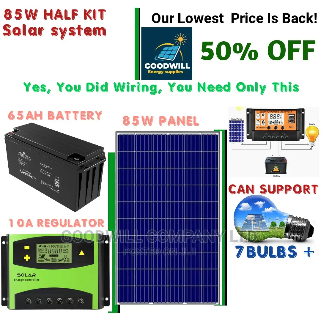 85w Solar Kit (Half Kit)