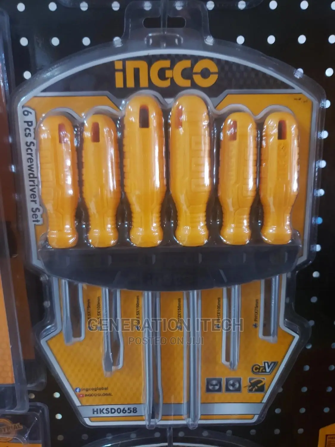 Ingco 6 Pcs Screwdriver Set -Hksd0658