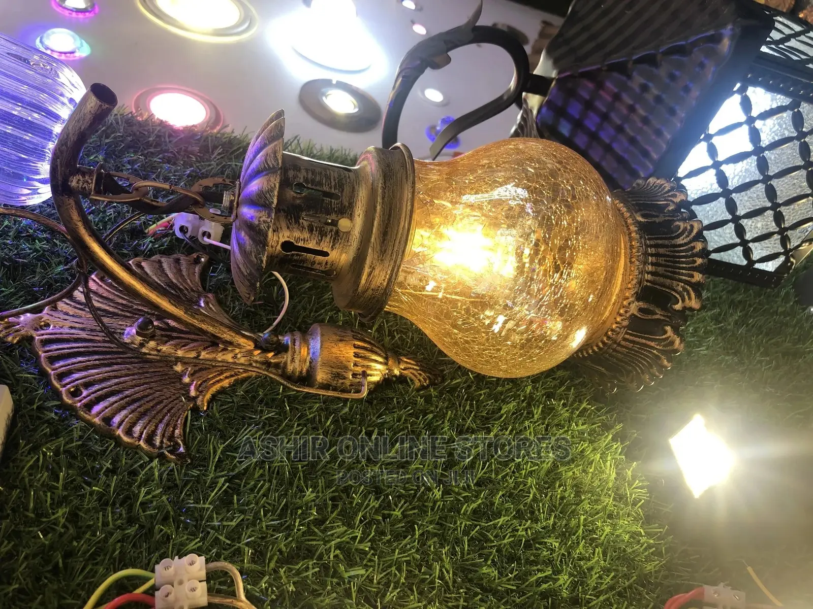 Goldish Wall Light