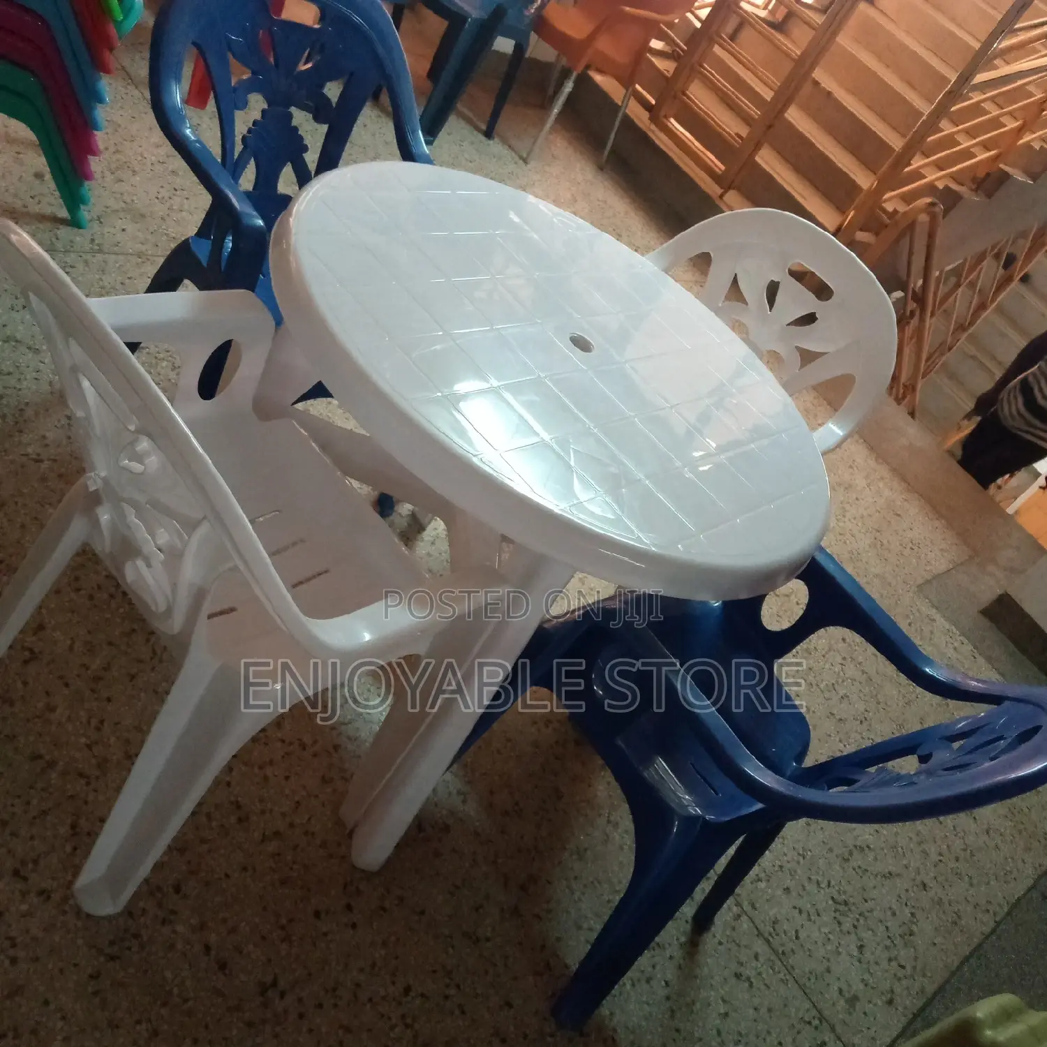 Plastic Table Chairs Set