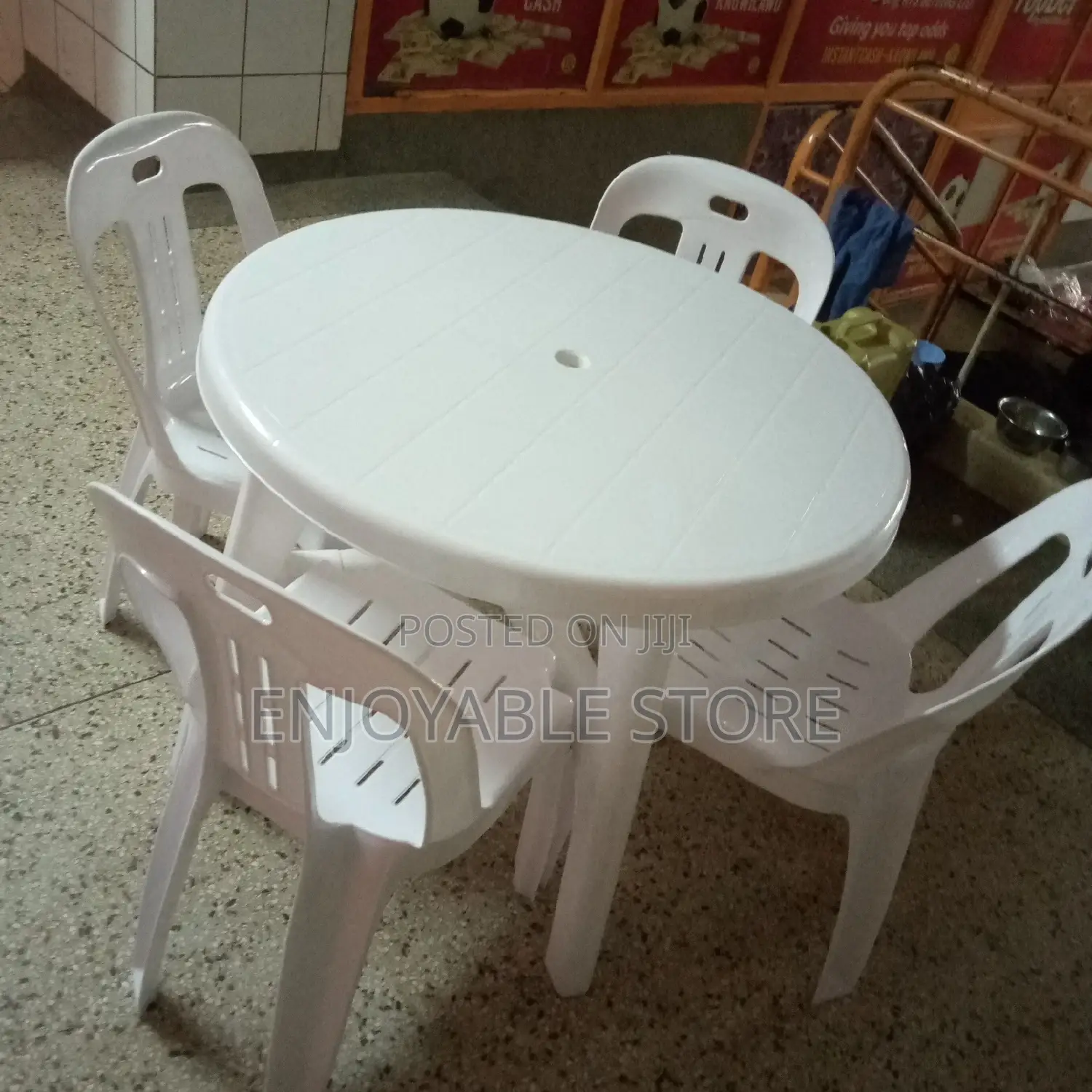 Plastic Chairs Table Set