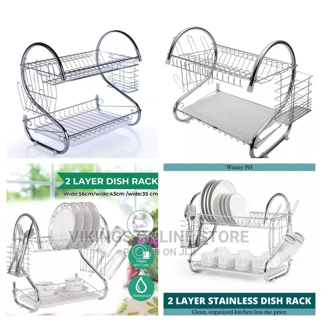2 Tier Steel Dish Rack